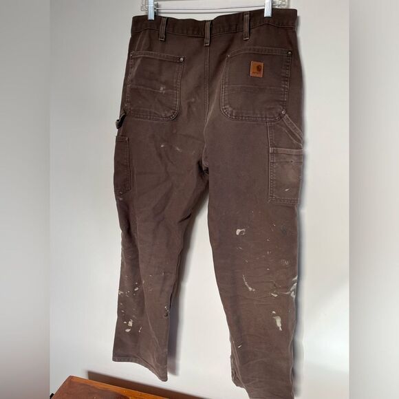 Carhartt Original Fit Work Pants Paint Splattered - Picture 3 of 6